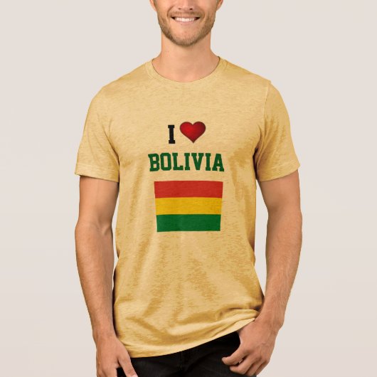 IK HOU VAN BOLIVIA Tri-Blend SHIRT (Voorkant)