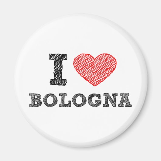 Ik hou van Bologna Magneet (Voorkant)