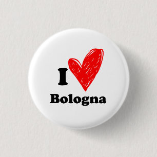 Ik hou van Bologna Ronde Button 3,2 Cm