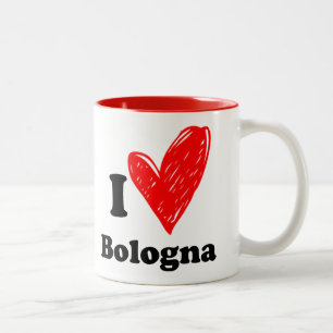Ik hou van Bologna Two-Tone Coffee Mok
