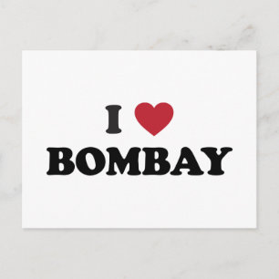 Ik hou van Bombay India Briefkaart