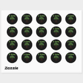 Ik hou van bomen - boomplanten of Earth Day Ronde Sticker (Vel)