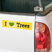 Ik hou van bomen bumpersticker (Op Truck)
