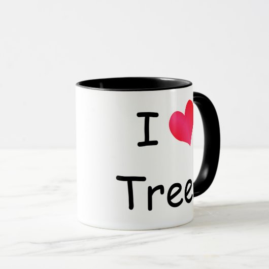 Ik hou van bomen mok (Voorkant rechts)