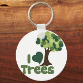 Ik hou van bomen sleutelhanger (Voorkant)