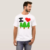 Ik hou van bomen t-shirt (Voorkant volledig)