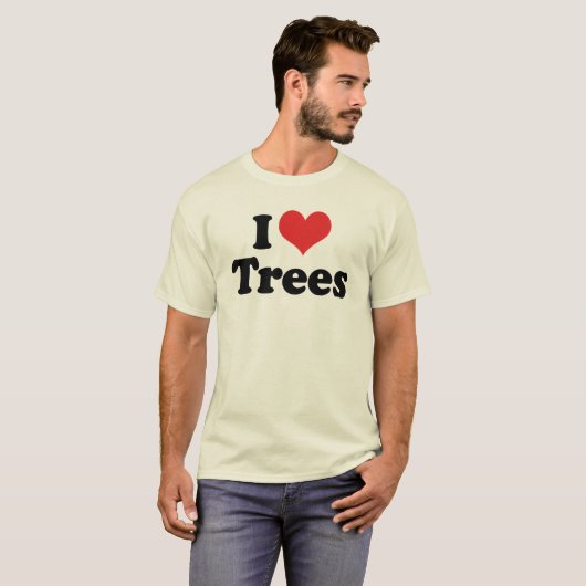 Ik hou van bomen t-shirt (Voorkant volledig)