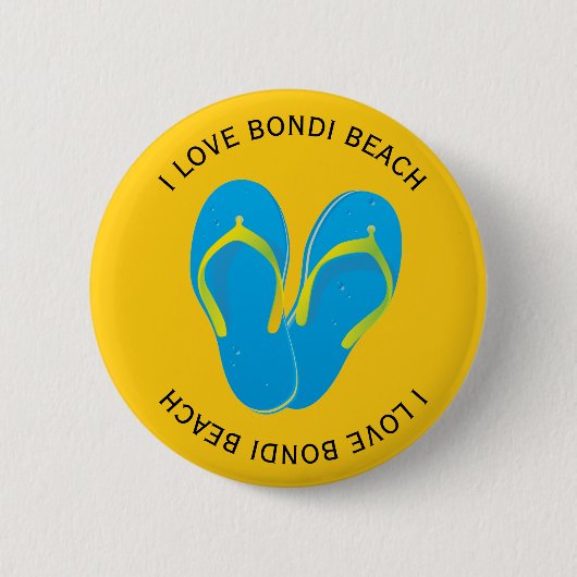 Ik hou van Bondi Beach Ronde Button 5,7 Cm (Voorkant)