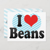 Ik hou van bonen briefkaart (Voorkant / Achterkant)