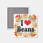 Ik hou van bonen magneet (Voorkant / Achterkant)