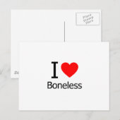 Ik hou van bonenloos briefkaart (Voorkant / Achterkant)