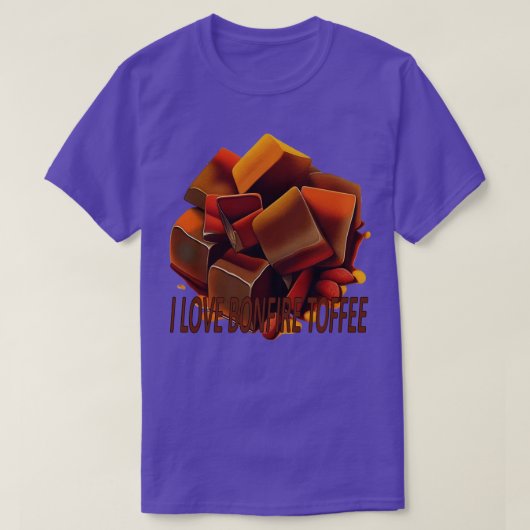 Ik hou van Bonfire Toffee Quote T-shirt (Design voorkant)