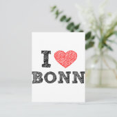 Ik hou van Bonn Briefkaart (Staand voorkant)