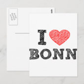 Ik hou van Bonn Briefkaart (Voorkant / Achterkant)