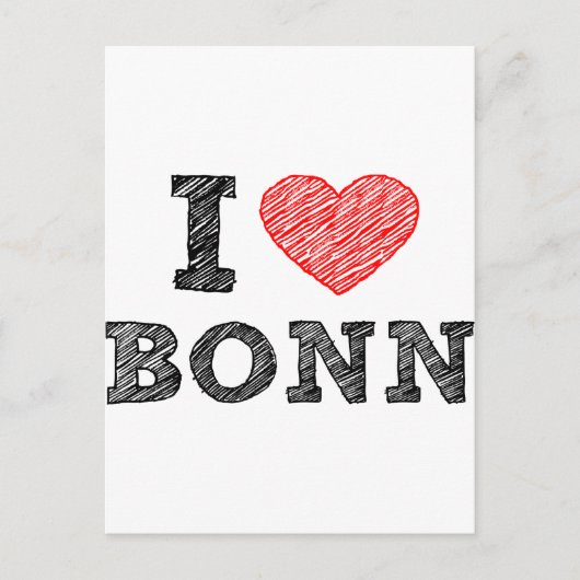 Ik hou van Bonn Briefkaart (Voorkant)