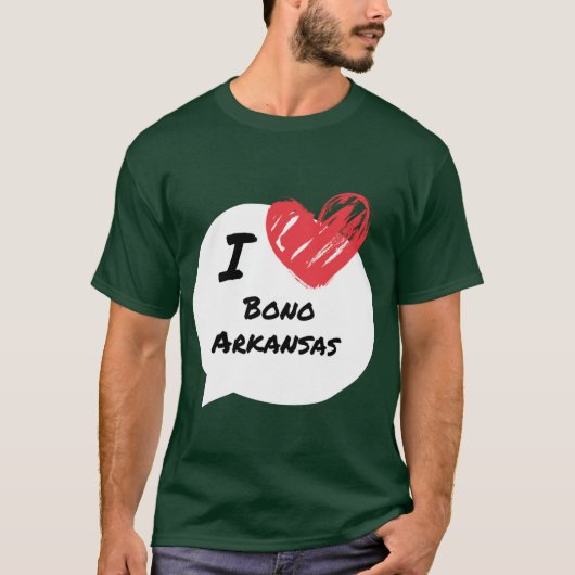 Ik hou van Bono Arkansas Oversized T-shirt (Voorkant)