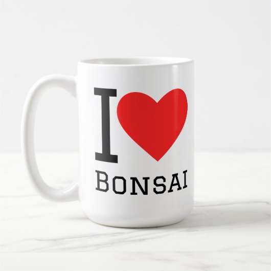 Ik hou van bonsai koffiemok (Links)