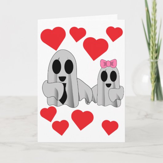 Ik hou van Boo Dad van Daughter Kaart (Voorkant)