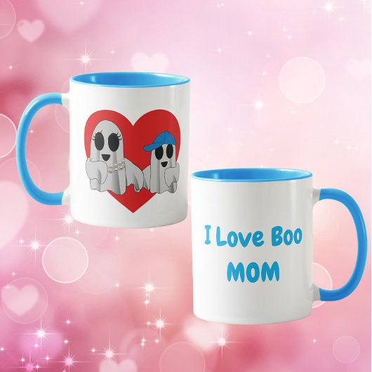 Ik hou van BOO Moeder-Blauw Mok