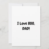 Ik hou van BOO Papa van zoon Flat Kaart (Achterkant)