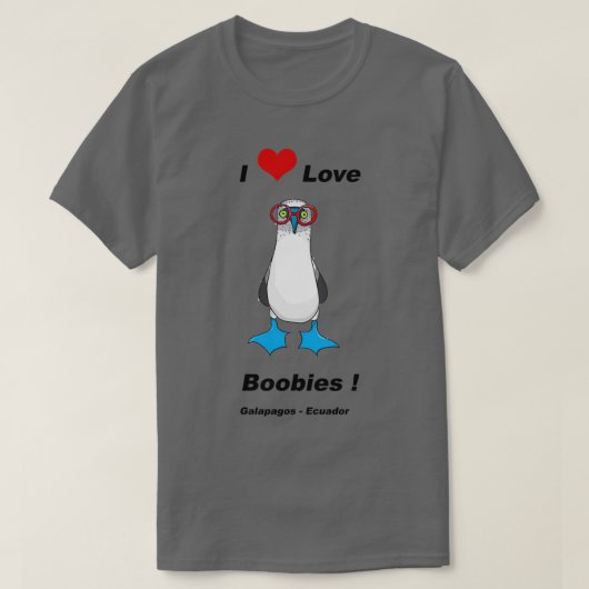 Ik hou van BoobiesTShirt T-shirt (Design voorkant)