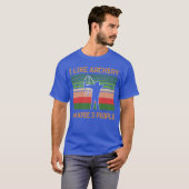 Ik hou van boogschieten en misschien drie mensen T T-shirt (Voorkant volledig)