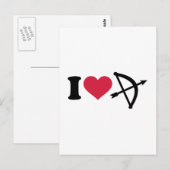 Ik hou van boogstriboog briefkaart (Voorkant / Achterkant)