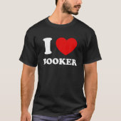 Ik hou van Booker I Heart Booker Grappige voornaam T-shirt (Voorkant)