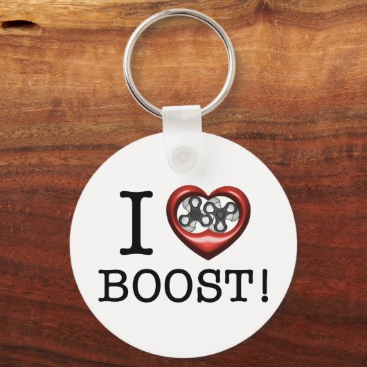 Ik hou van Boost - Superlader Sleutelhanger (Voorkant)