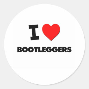 Ik hou van Bootleggers Ronde Sticker