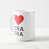 Ik hou van bora bora koffiemok (Voorkant links)