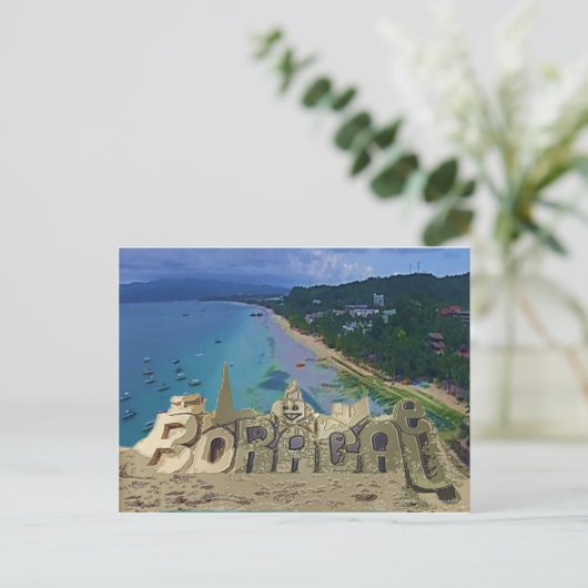 Ik hou van Boracay Briefkaart (Staand voorkant)