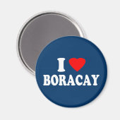 Ik hou van Boracay Magneet (Voorkant / Achterkant)