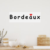 Ik hou van Bordeaux Poster (Keuken)