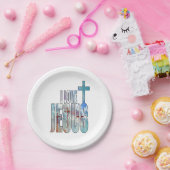 Ik hou van Borden van Jezus Papier Papieren Bordje (Feest)