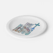 Ik hou van Borden van Jezus Papier Papieren Bordje (Gekanteld)