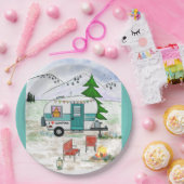 Ik hou van borden van kamppapier papieren bordje (Feest)