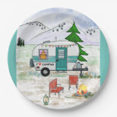 Ik hou van borden van kamppapier papieren bordje (Voorkant)