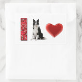 Ik hou van Border Collies!! Border Collie Sticker (Tas)