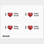 Ik hou van Border Collies stickers (Vel)