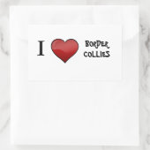 Ik hou van Border Collies stickers (Tas)