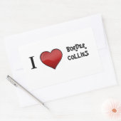 Ik hou van Border Collies stickers (Envelop)