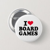 Ik hou van bordspellen ronde button 5,7 cm (Voorkant /achterkant)
