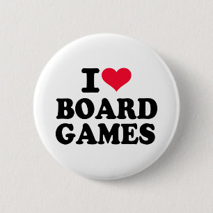Ik hou van bordspellen ronde button 5,7 cm
