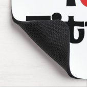 Ik hou van borsten muismat (Hoek)