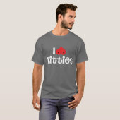 Ik hou van borsten t-shirt (Voorkant volledig)
