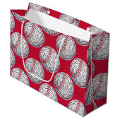 Ik hou van Boston 6-Baseball-GIFT BAG L Large Cadeautasje (Voorkant Gekanteld)