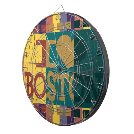 Ik hou van Boston -  Boston 2 Dartbord (Voorkant Rechts)