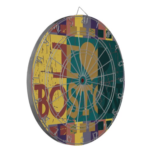 Ik hou van Boston -  Boston 2 Dartbord (Voorkant Links)