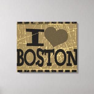 Ik hou van Boston - Boston Canvas Afdruk